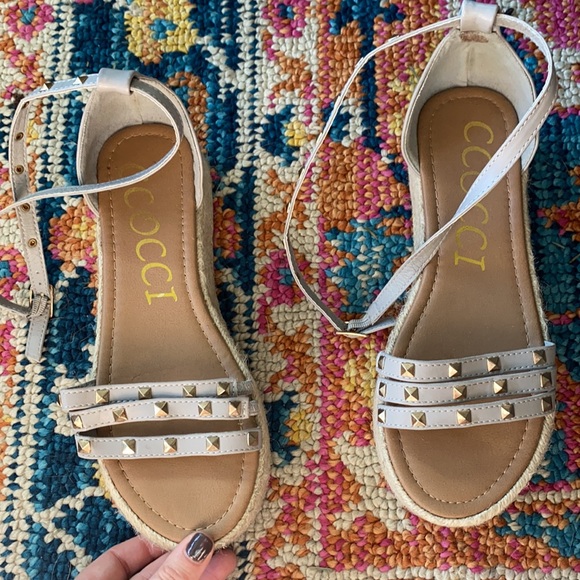 Ccocci Faux Leather Platform Stuf Espadrilles - Picture 2 of 4